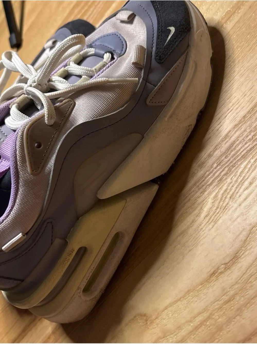 Nike Women's Sneakers in Cream, Lavender & Gray